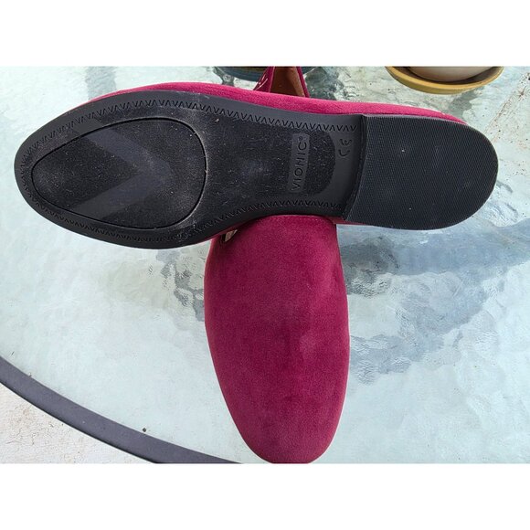 Vionic Willa Suede Embroidered Heel Loafers w/ Leaf Motif Women's Size 9.5 - Picture 6 of 9